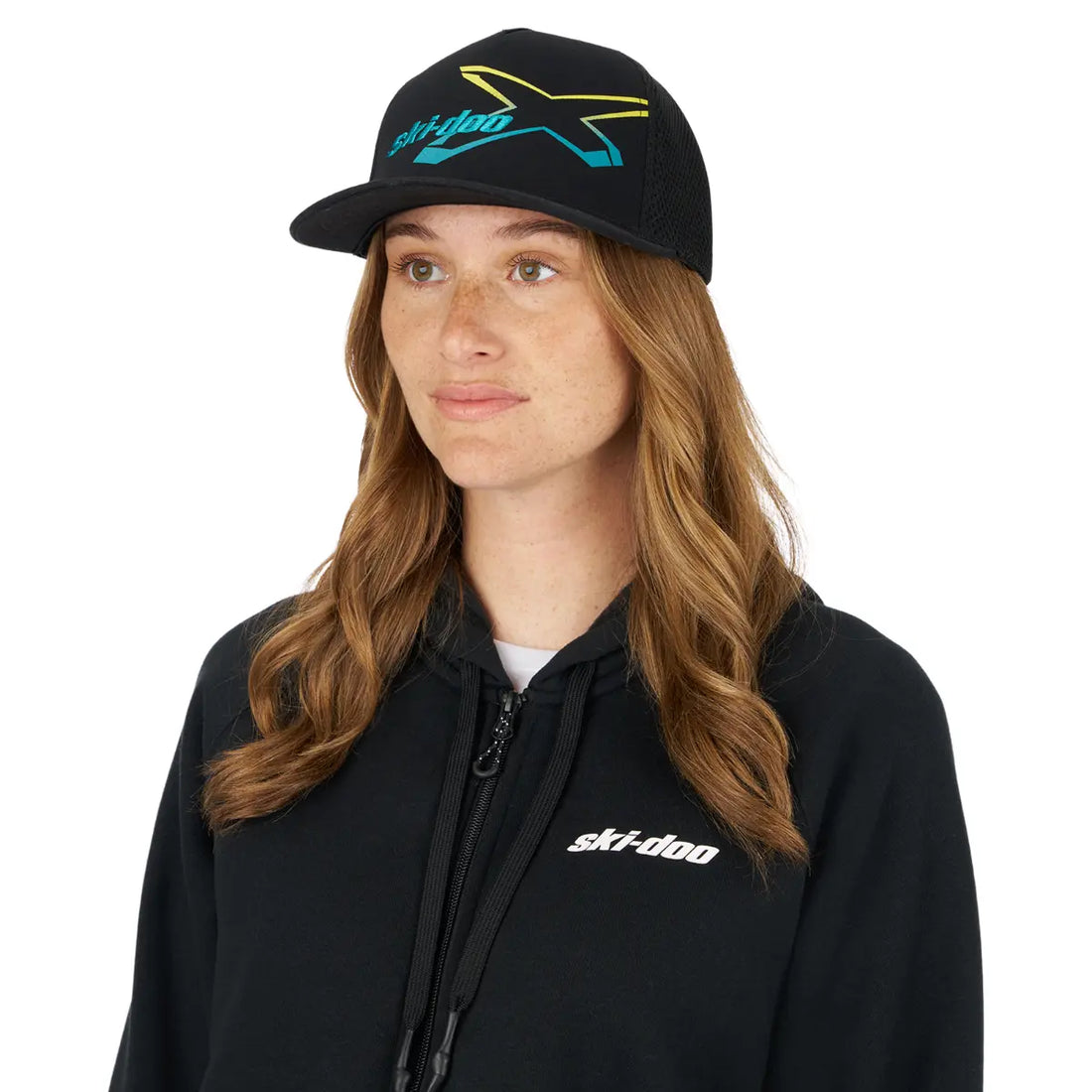 Ski-Doo Unisex X-Team Gradiant Fitted Flat Cap