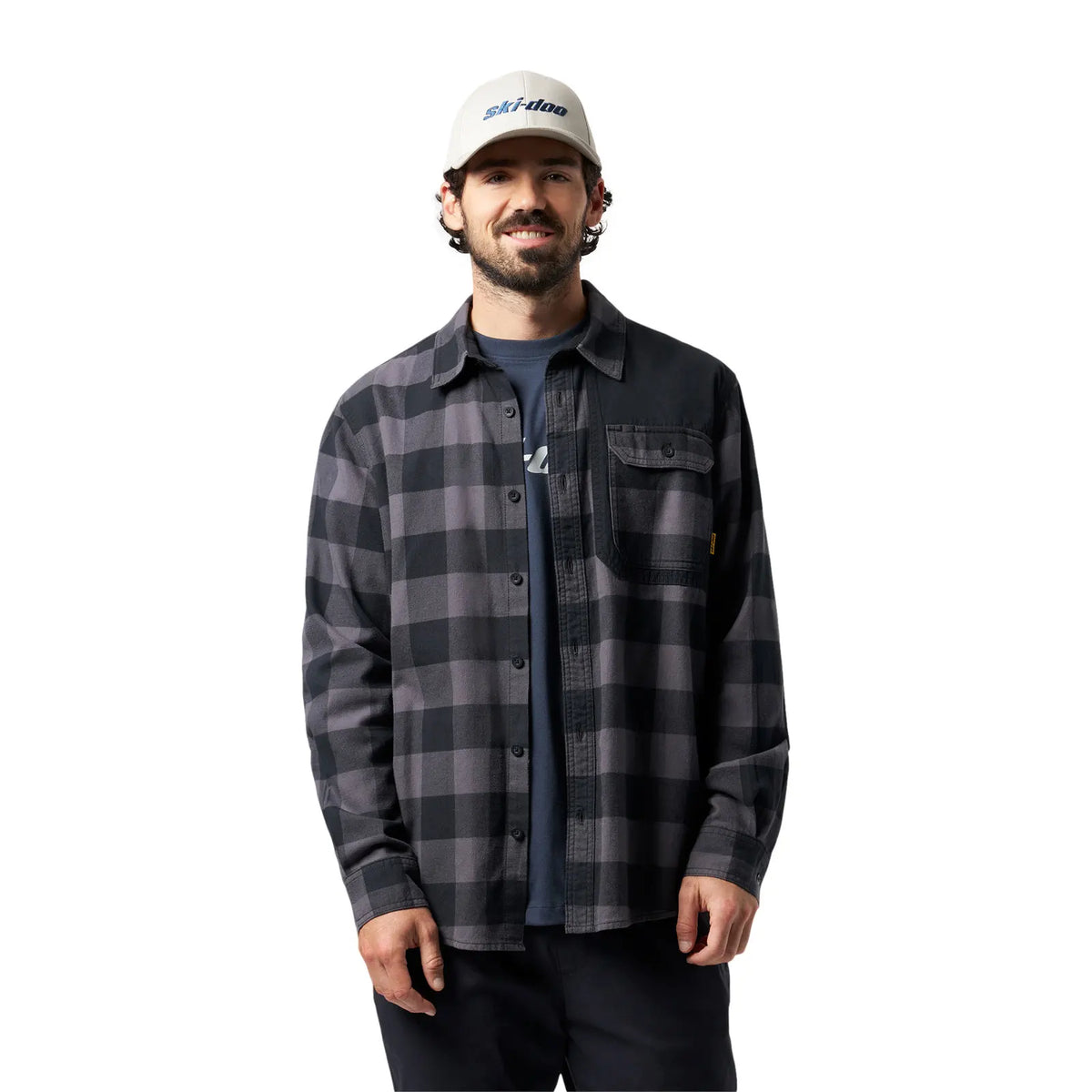 Ski-Doo Men's Buffalo Plaid Flannel Shirt