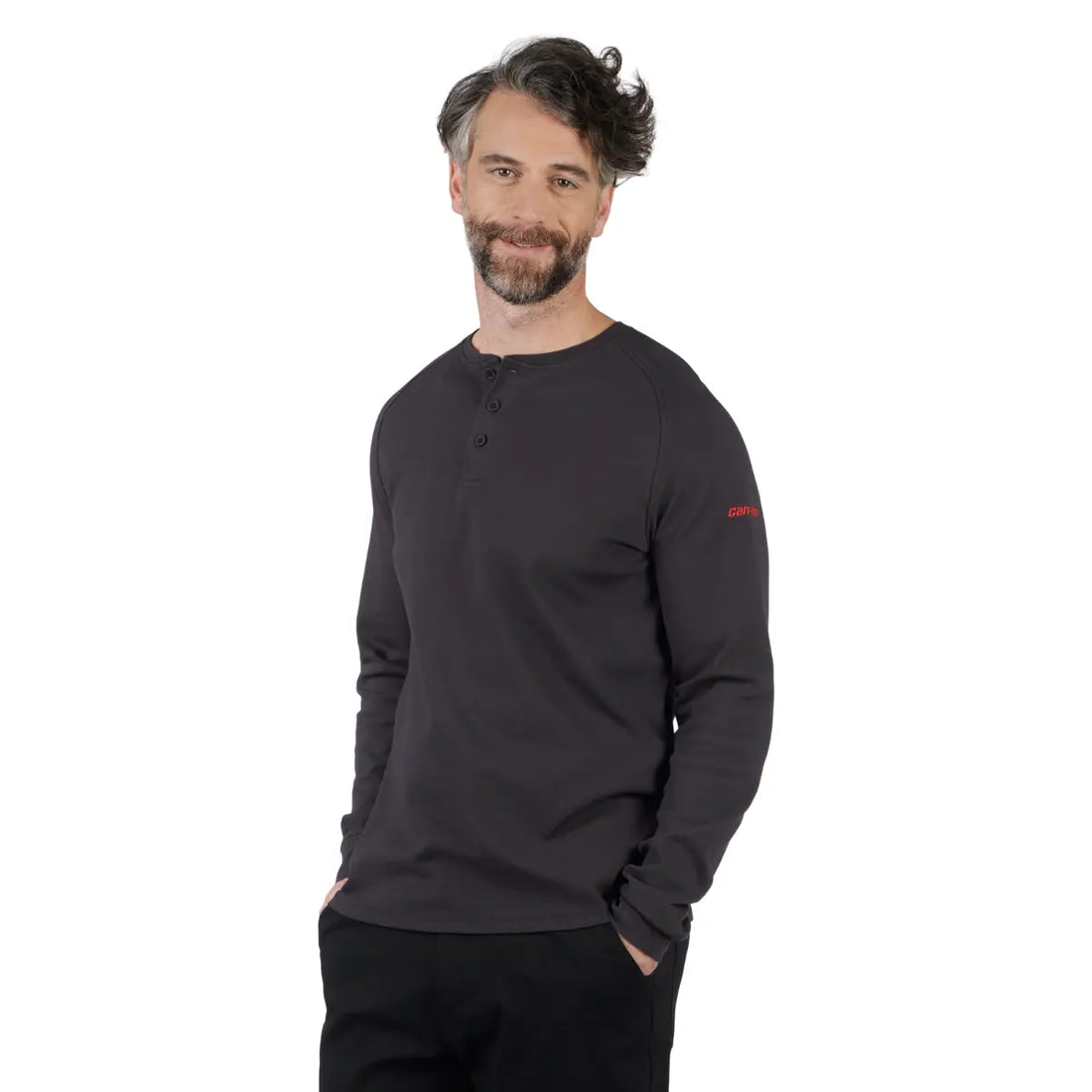 Can-Am Long Sleeve Textured Knit