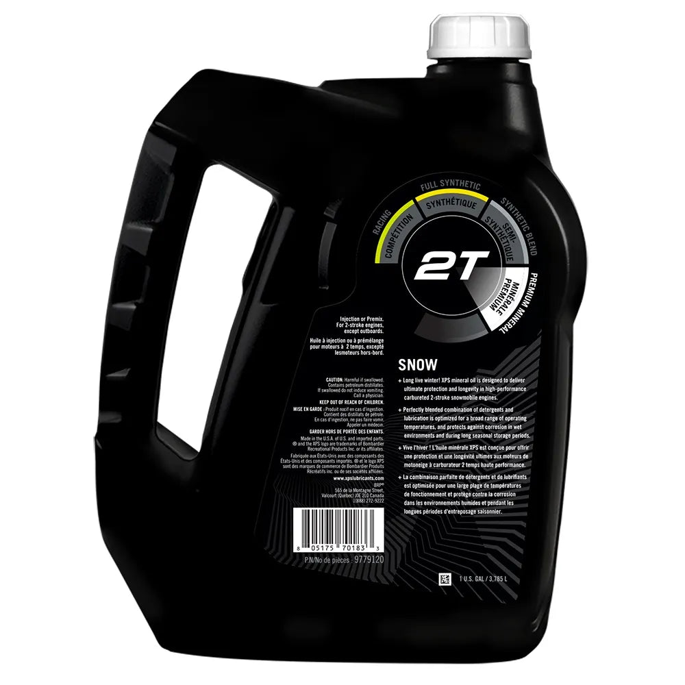 XPS 2T Snowmobile Premium Mineral Oil (1 US Gal / 3.7 L)