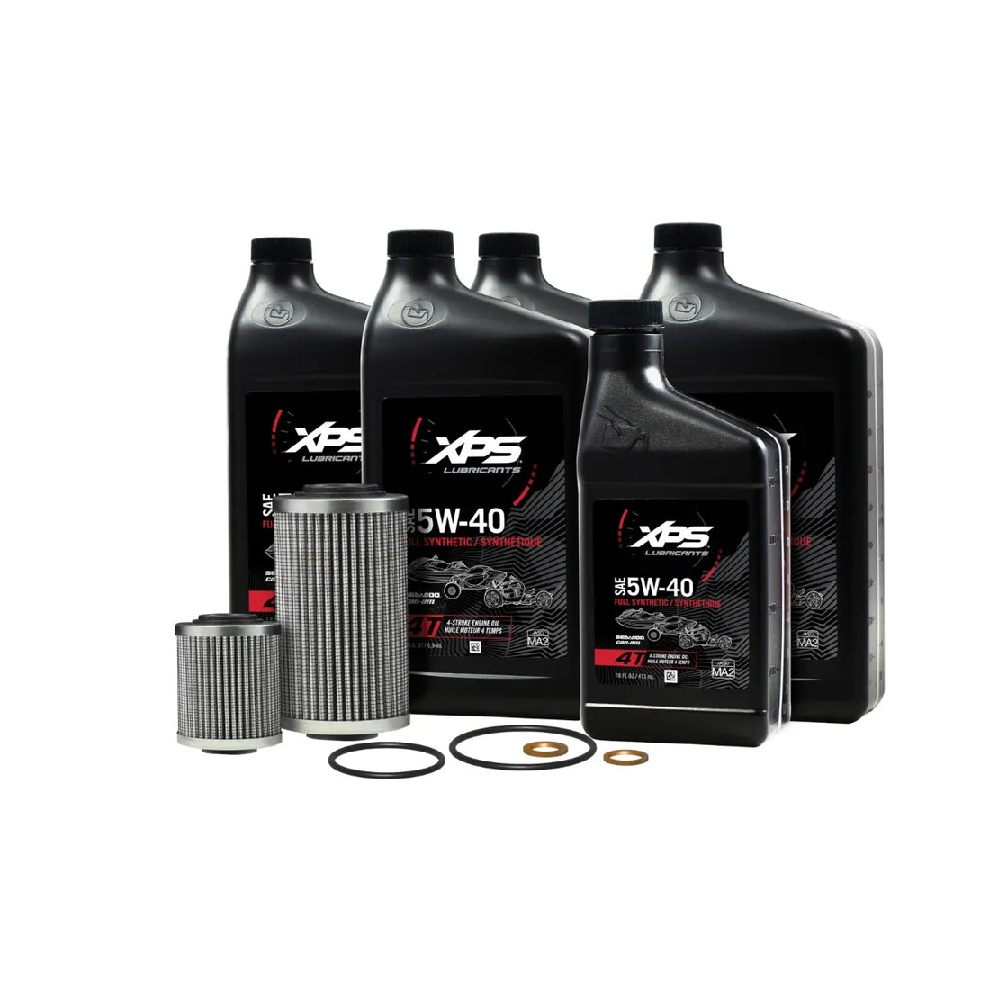 XPS 4T 5W-40 Full Synthetic Oil Change Kit for Rotax 991 (SE5) engine