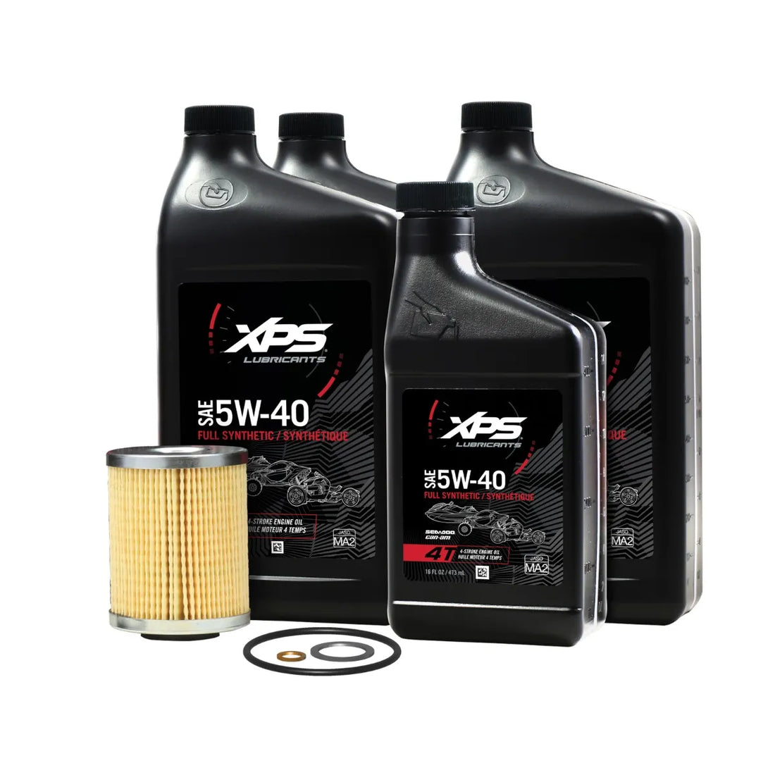 XPS 4T 5W-40 Full Synthetic Oil Change Kit for Rotax 991 (SM5) engine