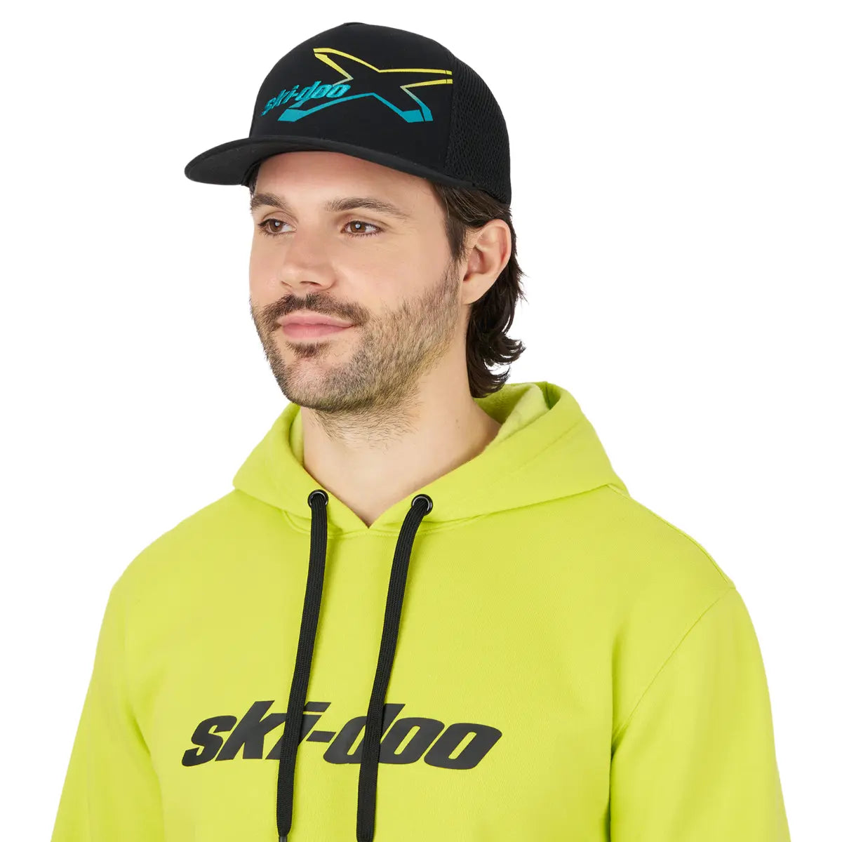 Ski-Doo Unisex X-Team Gradiant Fitted Flat Cap