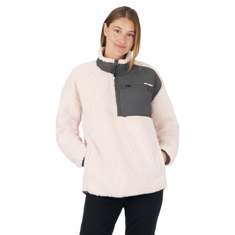 Ski-Doo Women's 1/4 zip Sherpa Fleece