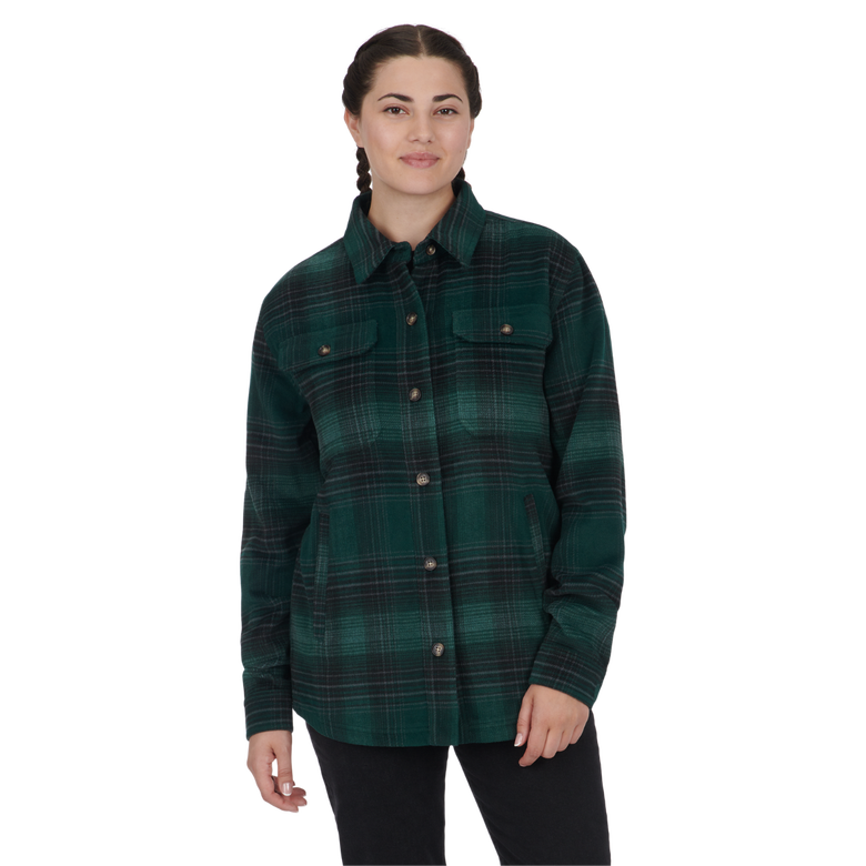 Ski-Doo Ladies Lifestyle Plaid Overshirt