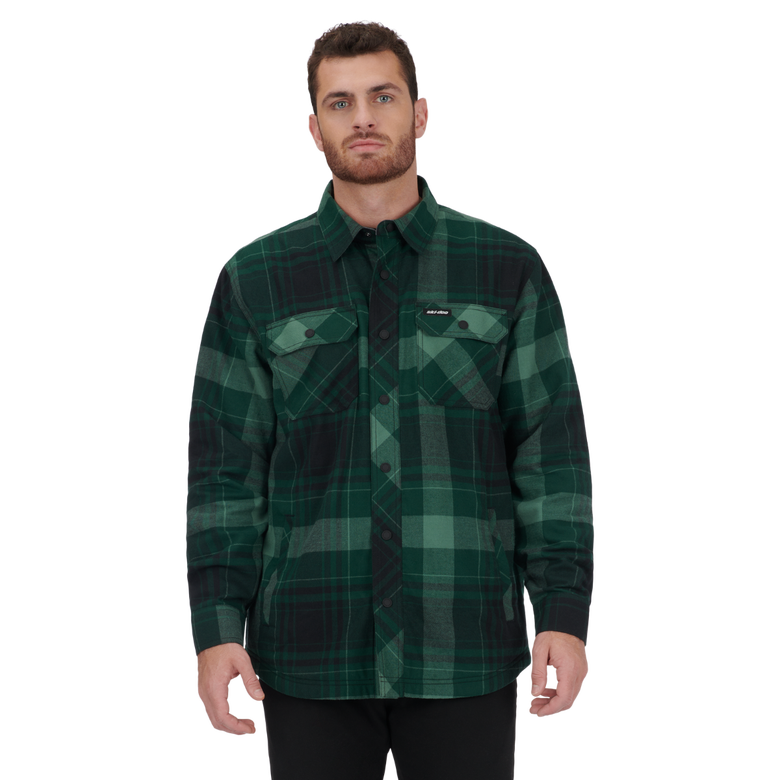 Ski-Doo Men's Plaid Overshirt