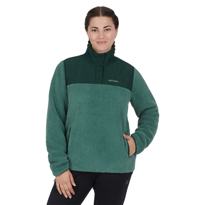 Ski-Doo Ladies Pullover Fleece 1/4 Snap