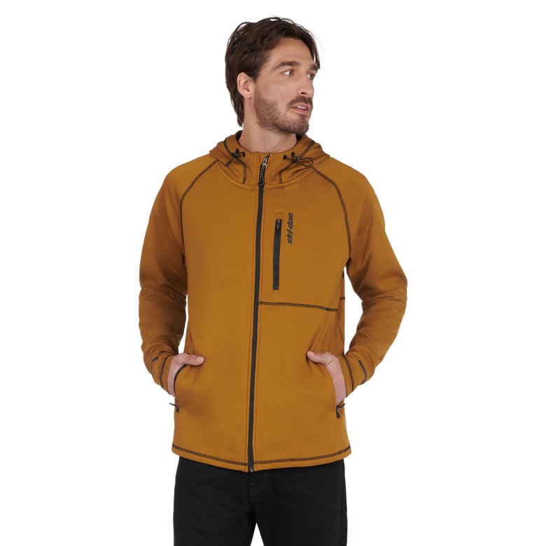 Ski-Doo Men's Hybrid Zip-Up Tech Fleece