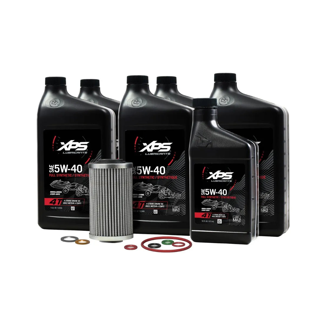 XPS 4T 5W-40 Full Synthetic Oil Change Kit for Rotax 1330 engine