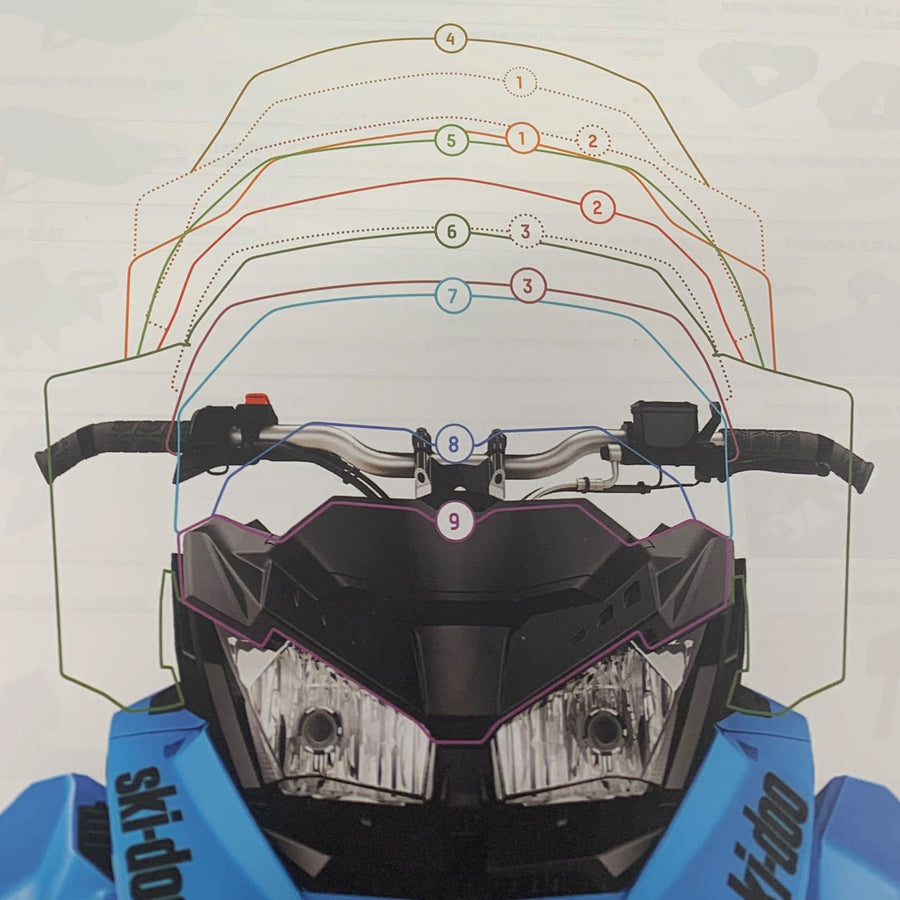 Adjustable Windshield High To Ultra High